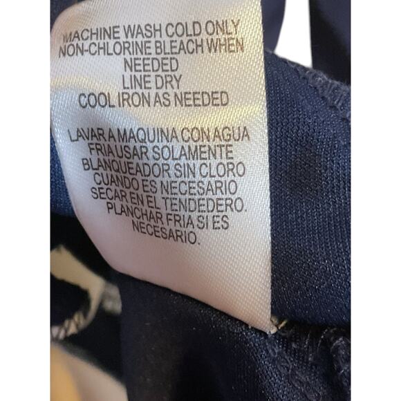 City Studios Dress Juniors Size S Navy Blue White Striped Skater Cocktail Dress - Picture 8 of 9